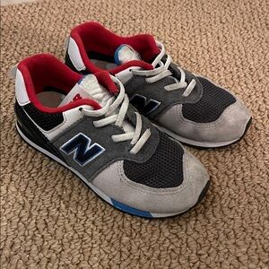 New Balance Kids' Sneakers - Black, Gray, Blue, and Red